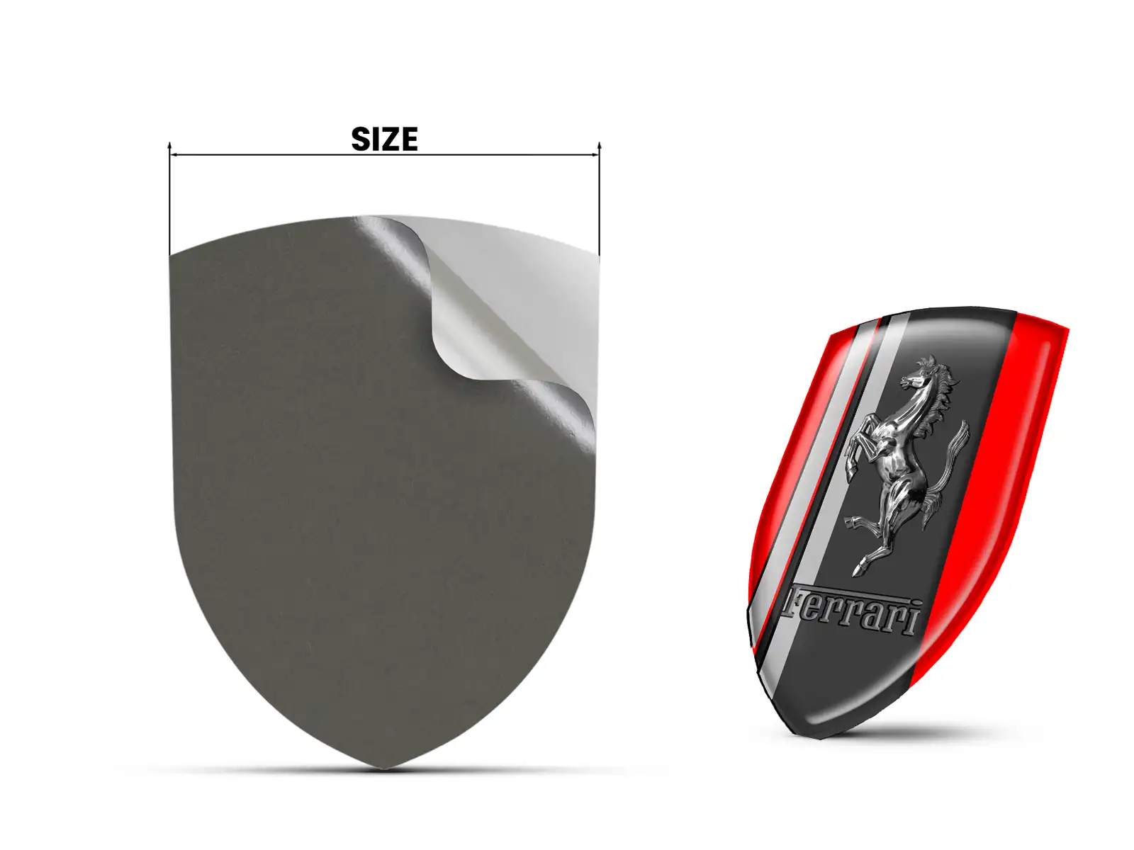 Ferrari Autoaufkleber Premium Stern Modern